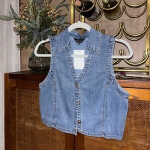 Blue Denim Vest